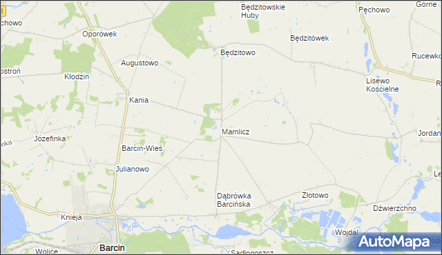 mapa Mamlicz, Mamlicz na mapie Targeo