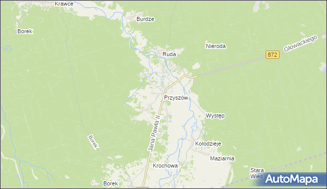 mapa Przyszów, Przyszów na mapie Targeo