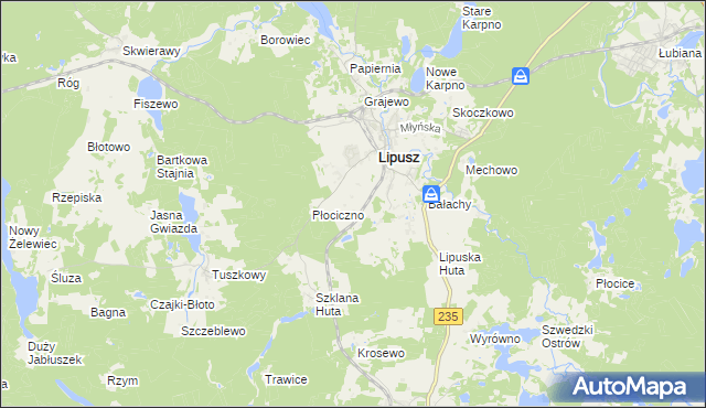 mapa Konitop, Konitop na mapie Targeo