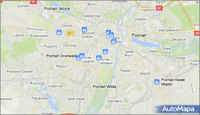 mapa Rynek Wildecki, Rynek Wildecki na mapie Targeo