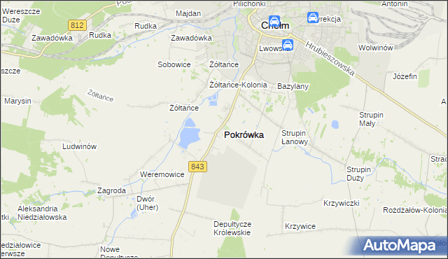 mapa Pokrówka, Pokrówka na mapie Targeo