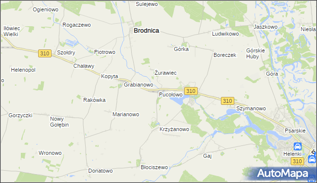 mapa Pucołowo, Pucołowo na mapie Targeo