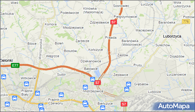 mapa Raciborowice gmina Michałowice, Raciborowice gmina Michałowice na mapie Targeo