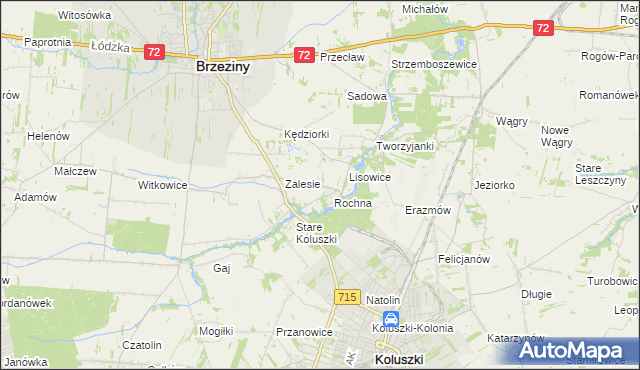 mapa Ścibiorów, Ścibiorów na mapie Targeo