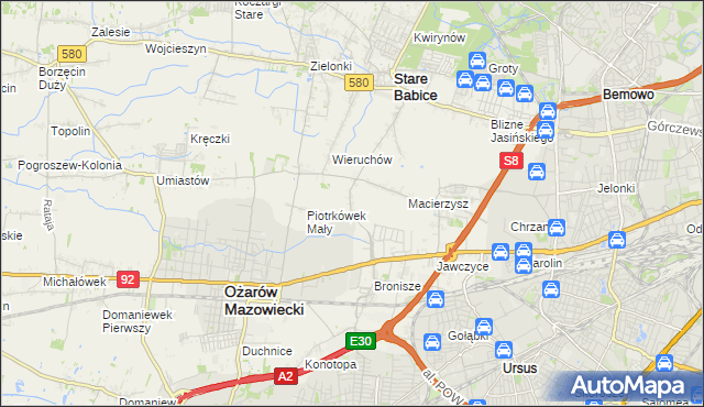 mapa Piotrkówek Duży, Piotrkówek Duży na mapie Targeo