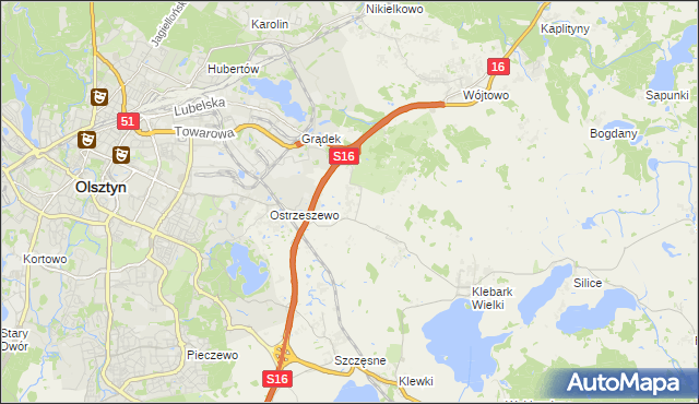 mapa Klebark Mały, Klebark Mały na mapie Targeo