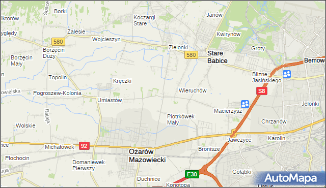 mapa Strzykuły, Strzykuły na mapie Targeo