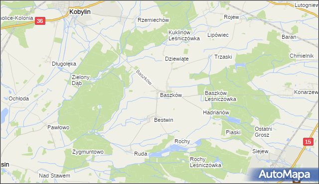 mapa Baszków, Baszków na mapie Targeo