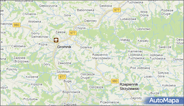 mapa Rzepiennik Marciszewski, Rzepiennik Marciszewski na mapie Targeo