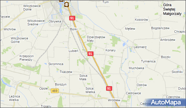 mapa Sierpów, Sierpów na mapie Targeo