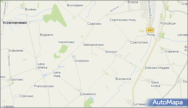 mapa Huby Pijanowskie, Huby Pijanowskie na mapie Targeo