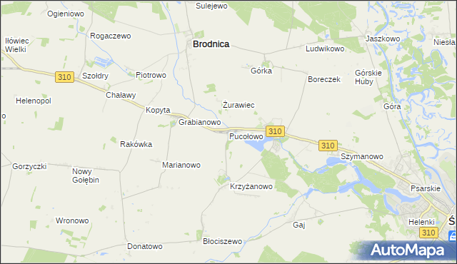 mapa Pucołowo, Pucołowo na mapie Targeo