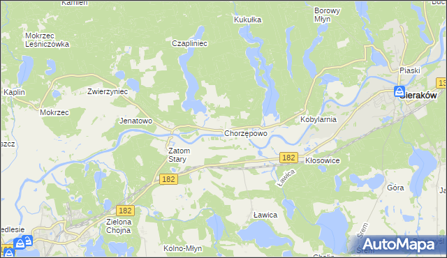 mapa Chorzępowo, Chorzępowo na mapie Targeo