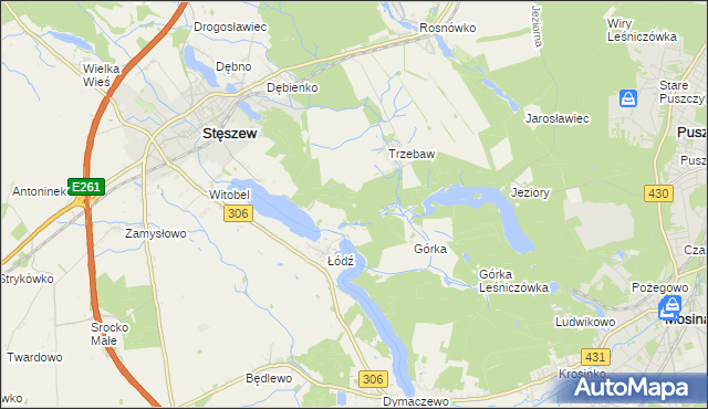 mapa Łódź Leśniczówka, Łódź Leśniczówka na mapie Targeo