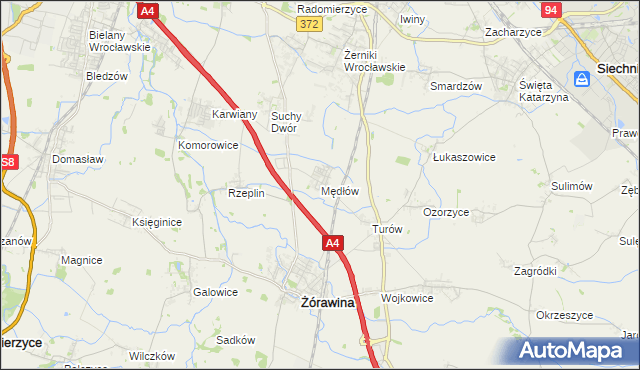 mapa Mędłów, Mędłów na mapie Targeo