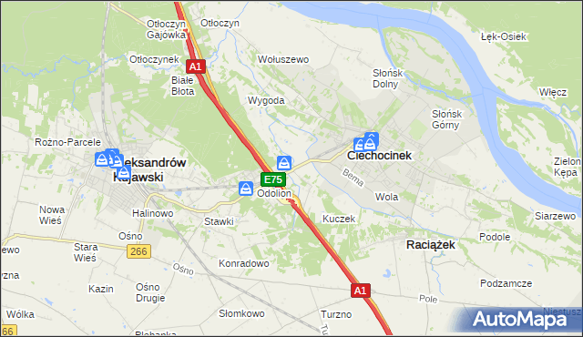 mapa Nowy Ciechocinek, Nowy Ciechocinek na mapie Targeo