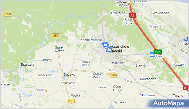 mapa Rudunki gmina Aleksandrów Kujawski, Rudunki gmina Aleksandrów Kujawski na mapie Targeo