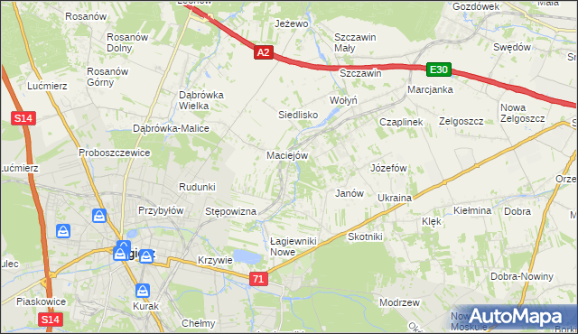 mapa Smardzew gmina Zgierz, Smardzew gmina Zgierz na mapie Targeo