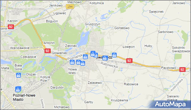 mapa Swarzędz, Swarzędz na mapie Targeo