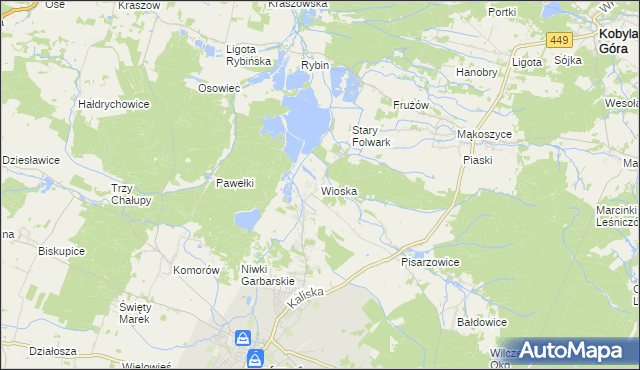 mapa Wioska gmina Syców, Wioska gmina Syców na mapie Targeo