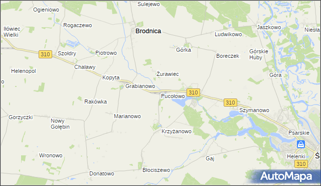 mapa Pucołowo, Pucołowo na mapie Targeo