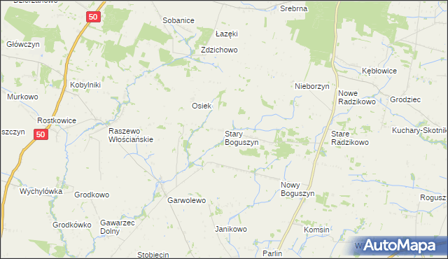 mapa Stary Boguszyn, Stary Boguszyn na mapie Targeo