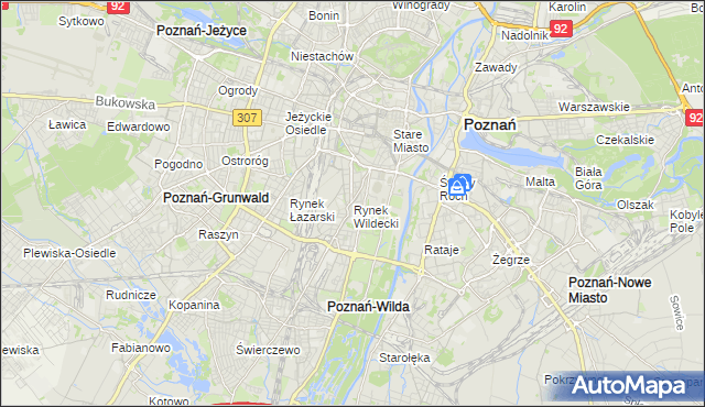 mapa Rynek Wildecki, Rynek Wildecki na mapie Targeo