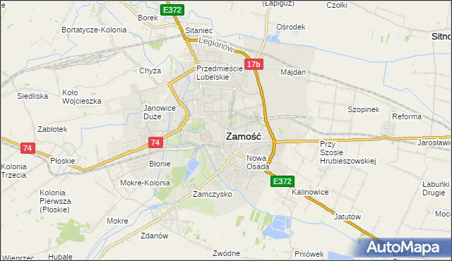 mapa zamościa samochodowa TIR   Myjnia samochodowa w Zamościu :: Myjnia samochodowa na mapie 