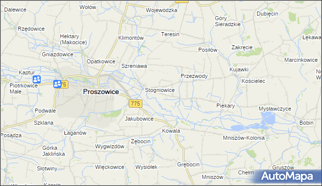mapa Górka Stogniowska, Górka Stogniowska na mapie Targeo