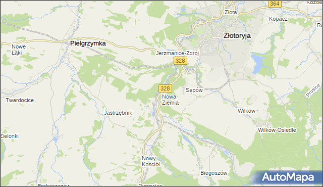 mapa Nowa Ziemia, Nowa Ziemia na mapie Targeo