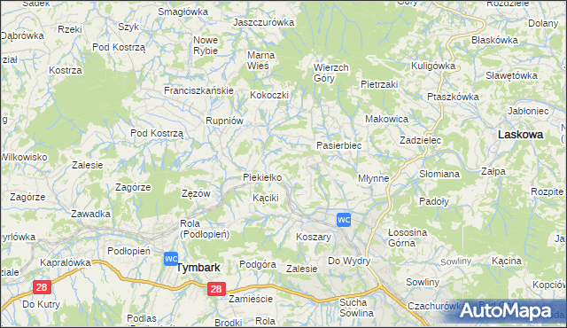 mapa Bałażówka, Bałażówka na mapie Targeo