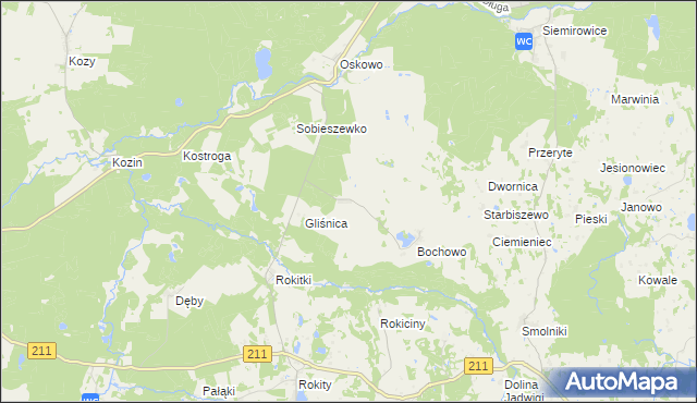 mapa Bochówko, Bochówko na mapie Targeo