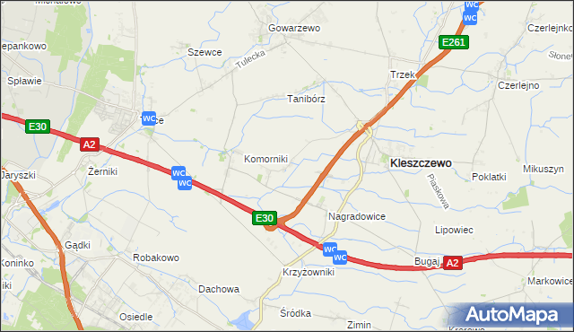 mapa Bylin, Bylin na mapie Targeo