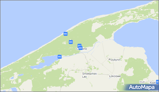 mapa Czołpino, Czołpino na mapie Targeo
