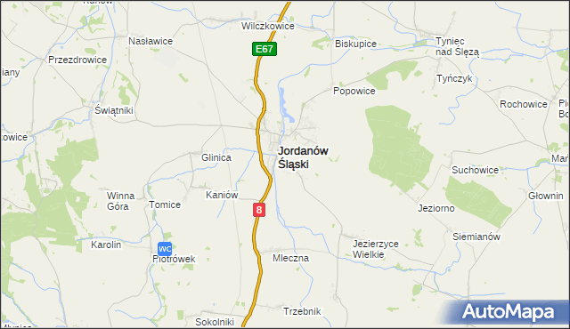 mapa Dankowice gmina Jordanów Śląski, Dankowice gmina Jordanów Śląski na mapie Targeo