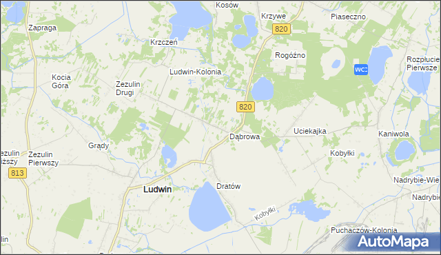 mapa Dratów-Kolonia, Dratów-Kolonia na mapie Targeo