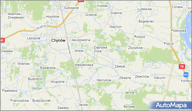 mapa Gaj Żelechowski, Gaj Żelechowski na mapie Targeo