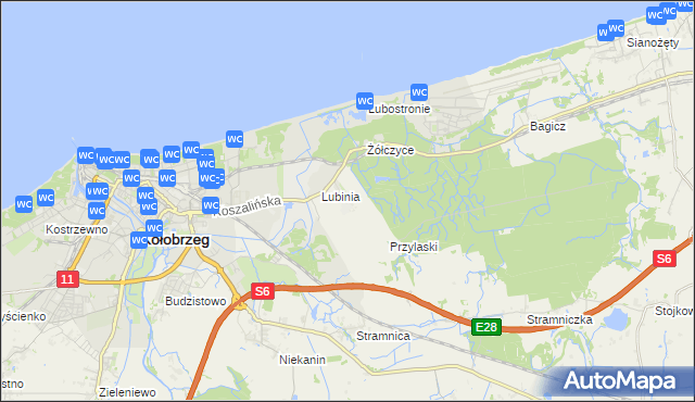 mapa Kądzielno, Kądzielno na mapie Targeo