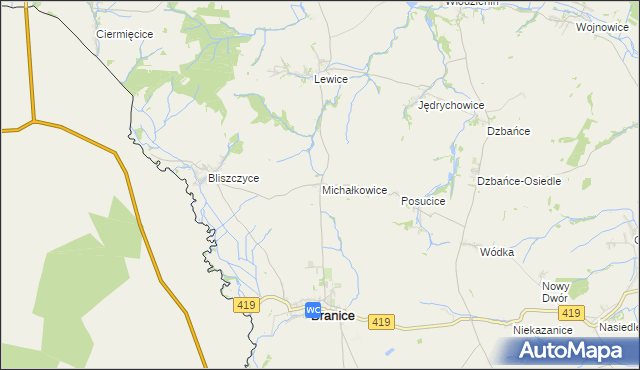 mapa Michałkowice, Michałkowice na mapie Targeo