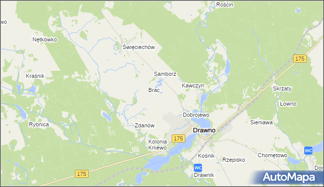 mapa Ostrożyce, Ostrożyce na mapie Targeo