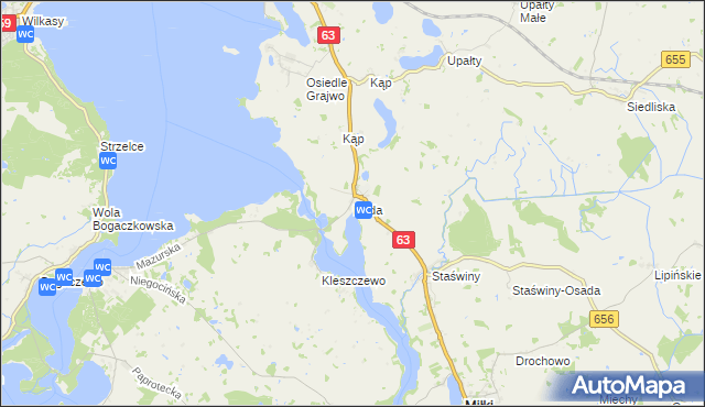 mapa Ruda gmina Miłki, Ruda gmina Miłki na mapie Targeo