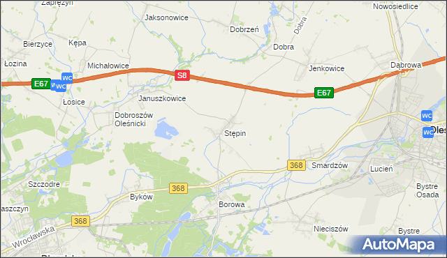 mapa Stępin, Stępin na mapie Targeo