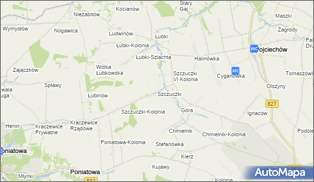 mapa Szczuczki, Szczuczki na mapie Targeo