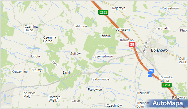mapa Szemzdrowo, Szemzdrowo na mapie Targeo