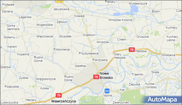 mapa Szpitary, Szpitary na mapie Targeo