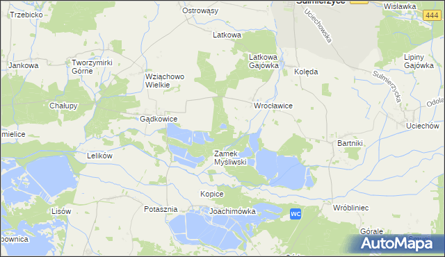 mapa Wrocławice Osada, Wrocławice Osada na mapie Targeo