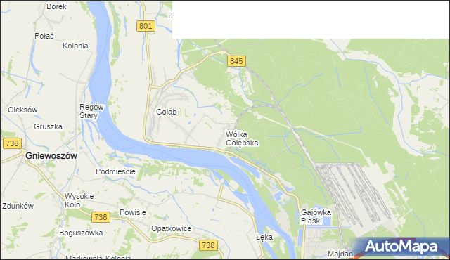 mapa Wólka Gołębska, Wólka Gołębska na mapie Targeo