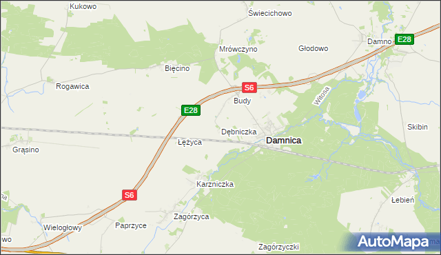 mapa Dębniczka, Dębniczka na mapie Targeo