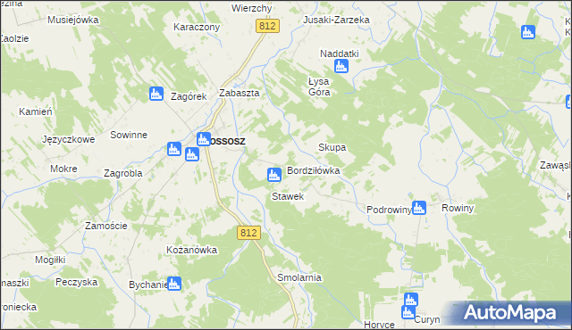 mapa Bordziłówka, Bordziłówka na mapie Targeo