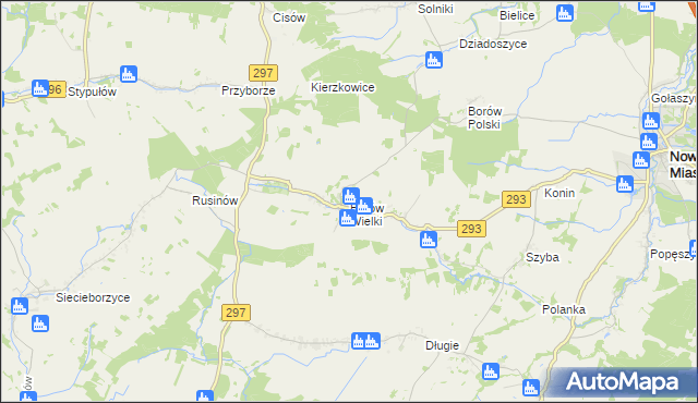 mapa Borów Wielki, Borów Wielki na mapie Targeo